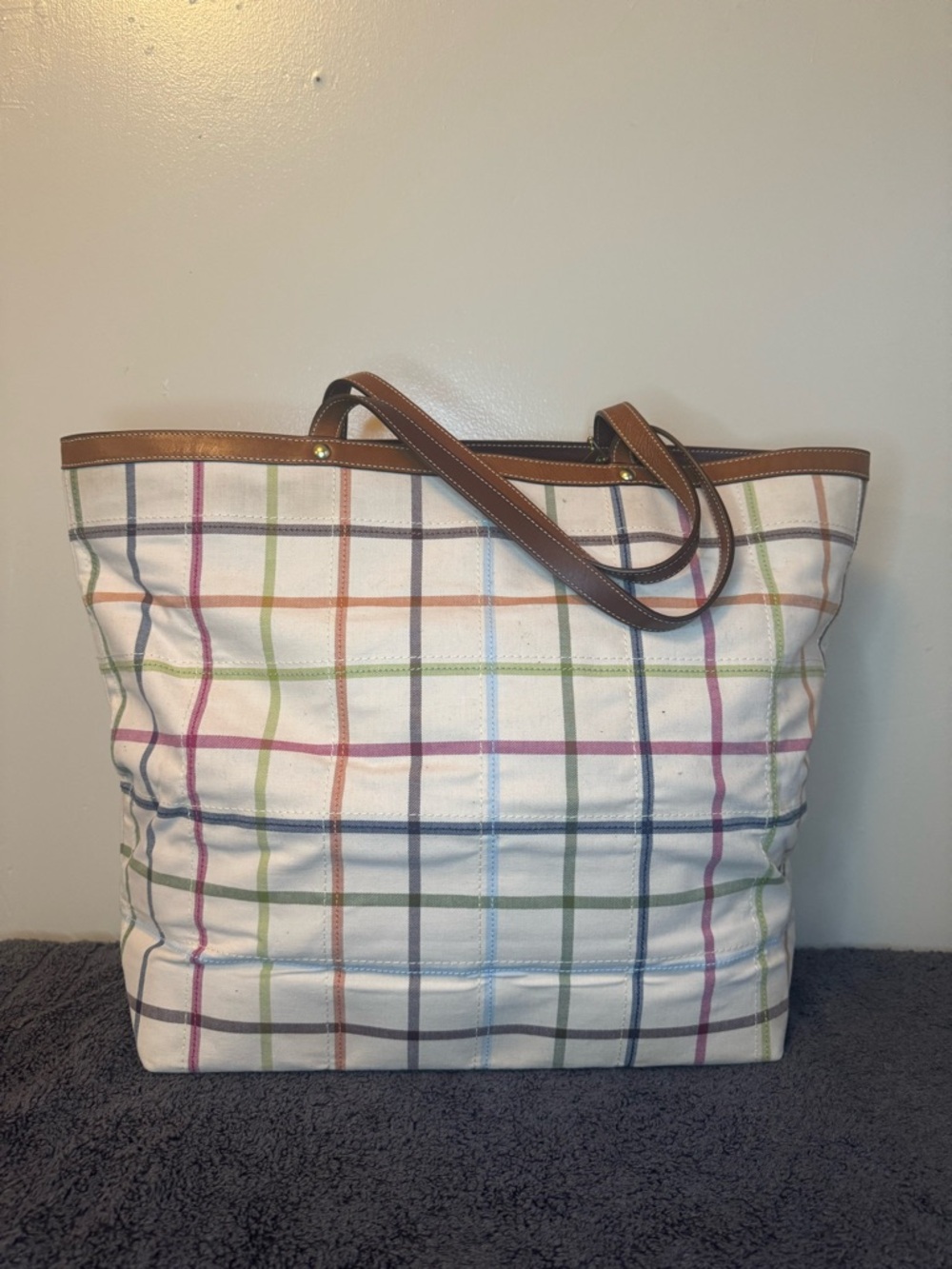 COACH Peyton Tattersall Weekender Tote Bag - Picture 3 of 13